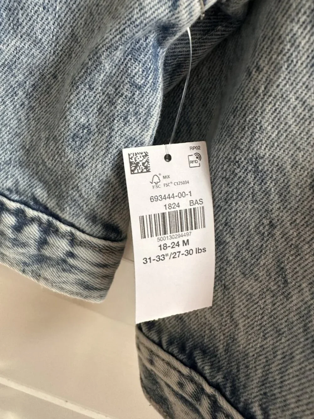 Old Navy - Girls Denim Jacket with Colorful Buttons - BNWT!